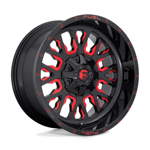 D612 STROKE - GLOSS BLACK RED TINTED CLEAR