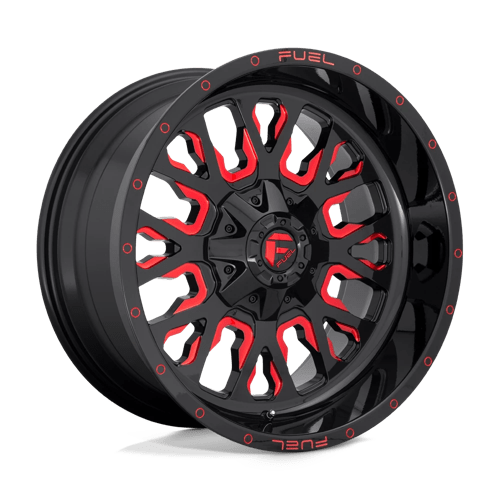 D612 STROKE - GLOSS BLACK RED TINTED CLEAR