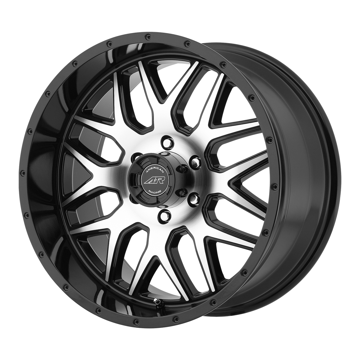 American Racing AR910 GLOSS BLACK MACHINED