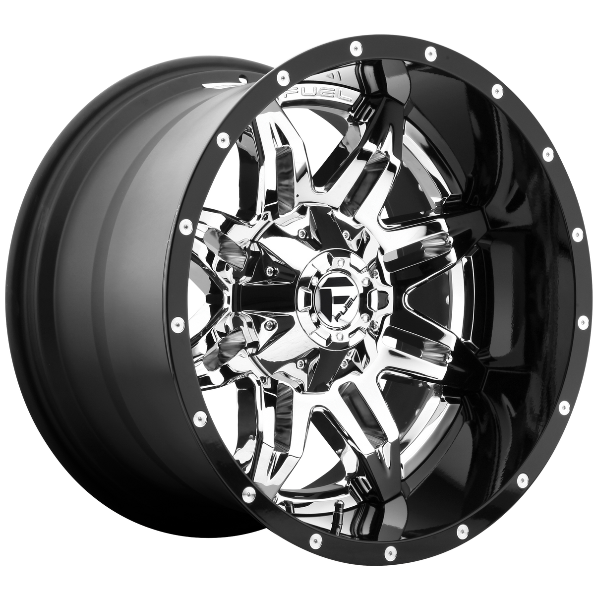 Fuel 1PC D266 LETHAL CHROME W/ GLOSS BLACK LIP