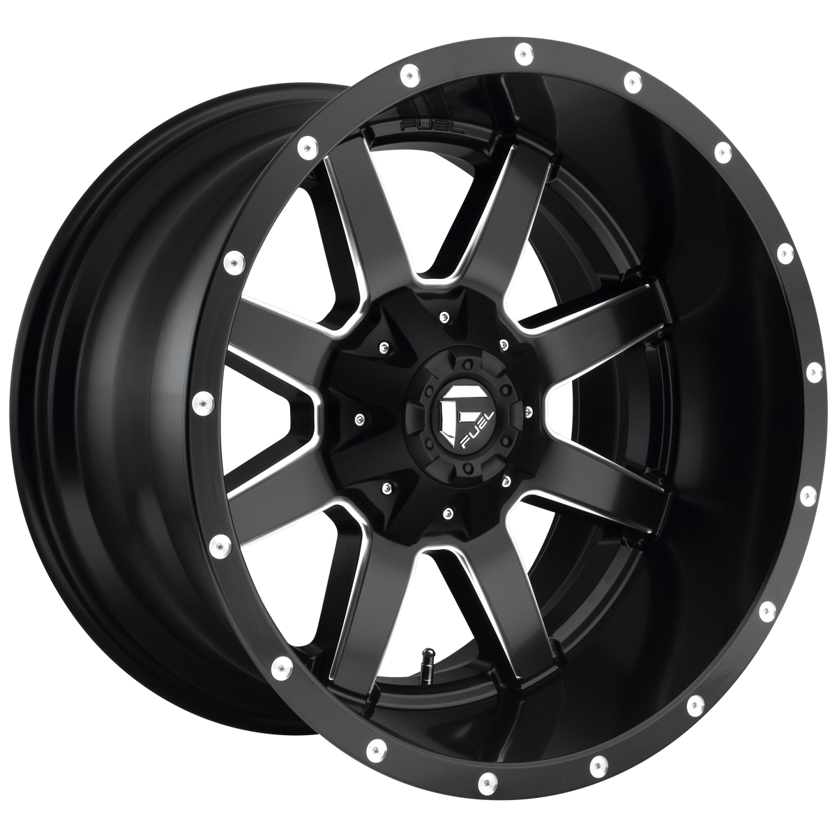 Fuel 1PC D538 MAVERICK MATTE BLACK MILLED