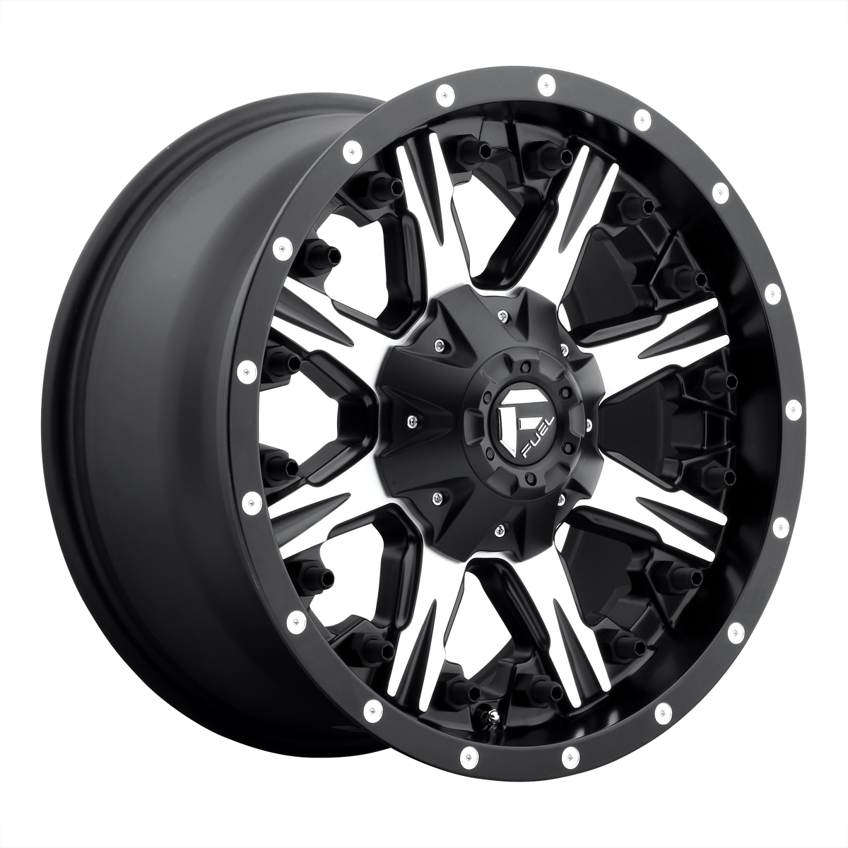 Fuel 1PC D541 NUTZ MATTE BLACK MACHINED