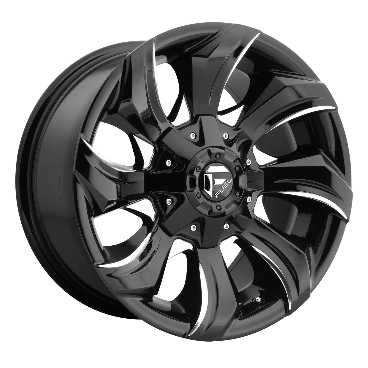 Fuel 1PC D571 STRYKR GLOSS BLACK MILLED