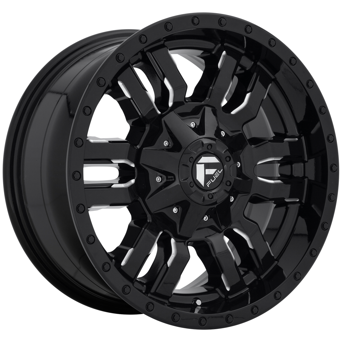 Fuel 1PC D595 SLEDGE GLOSS BLACK MILLED