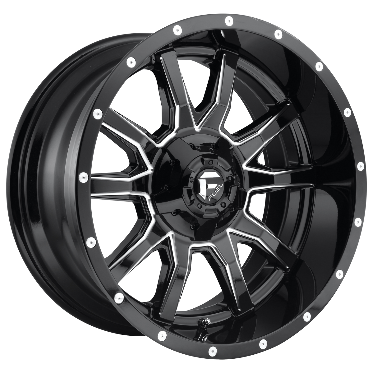 Fuel 1PC D627 VANDAL GLOSS BLACK MILLED