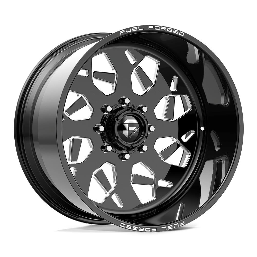 Fuel 1PC FF111 GLOSS BLACK MILLED — Fitment group 2