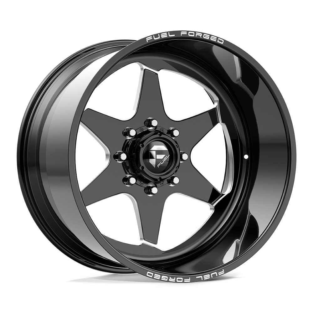 Fuel 1PC FF115 GLOSS BLACK MILLED — Fitment group 1