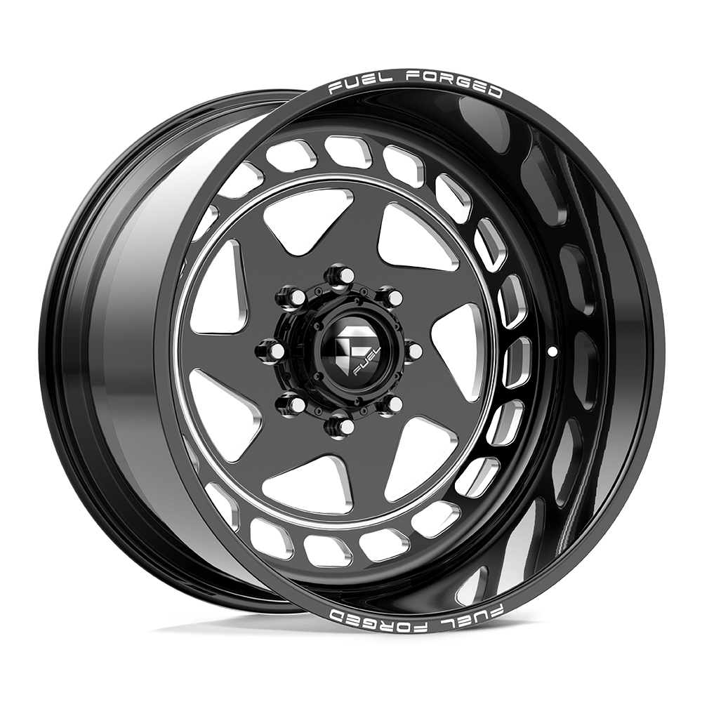 Fuel 1PC FF117 GLOSS BLACK MILLED — Fitment group 1