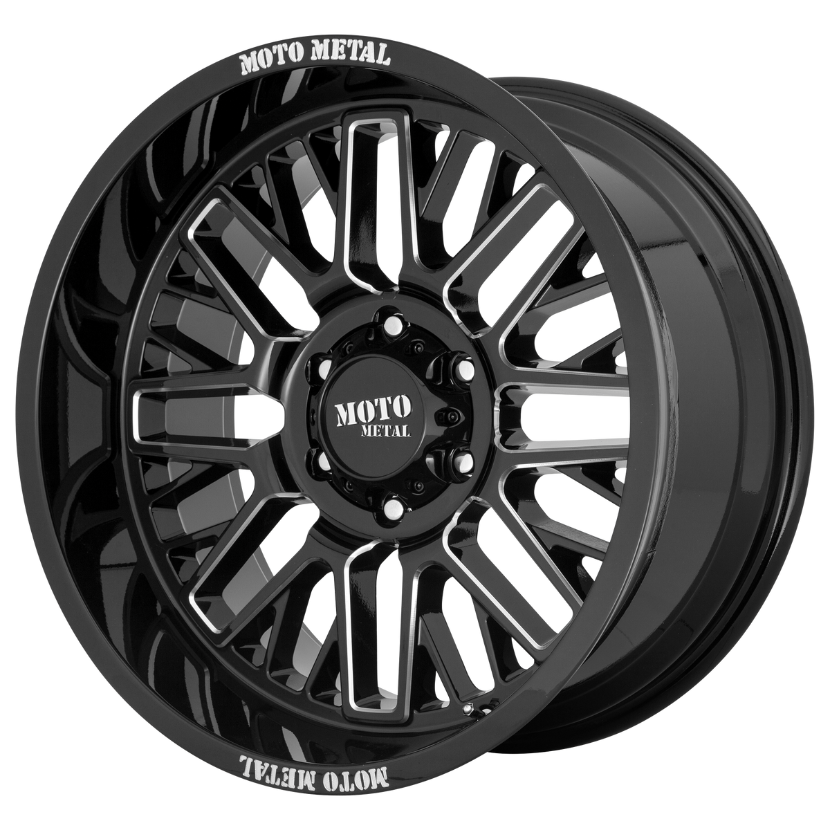 Moto Metal MO802 WARLOCK GLOSS BLACK MILLED