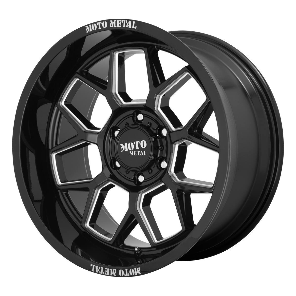 Moto Metal MO803 BANSHEE GLOSS BLACK MILLED
