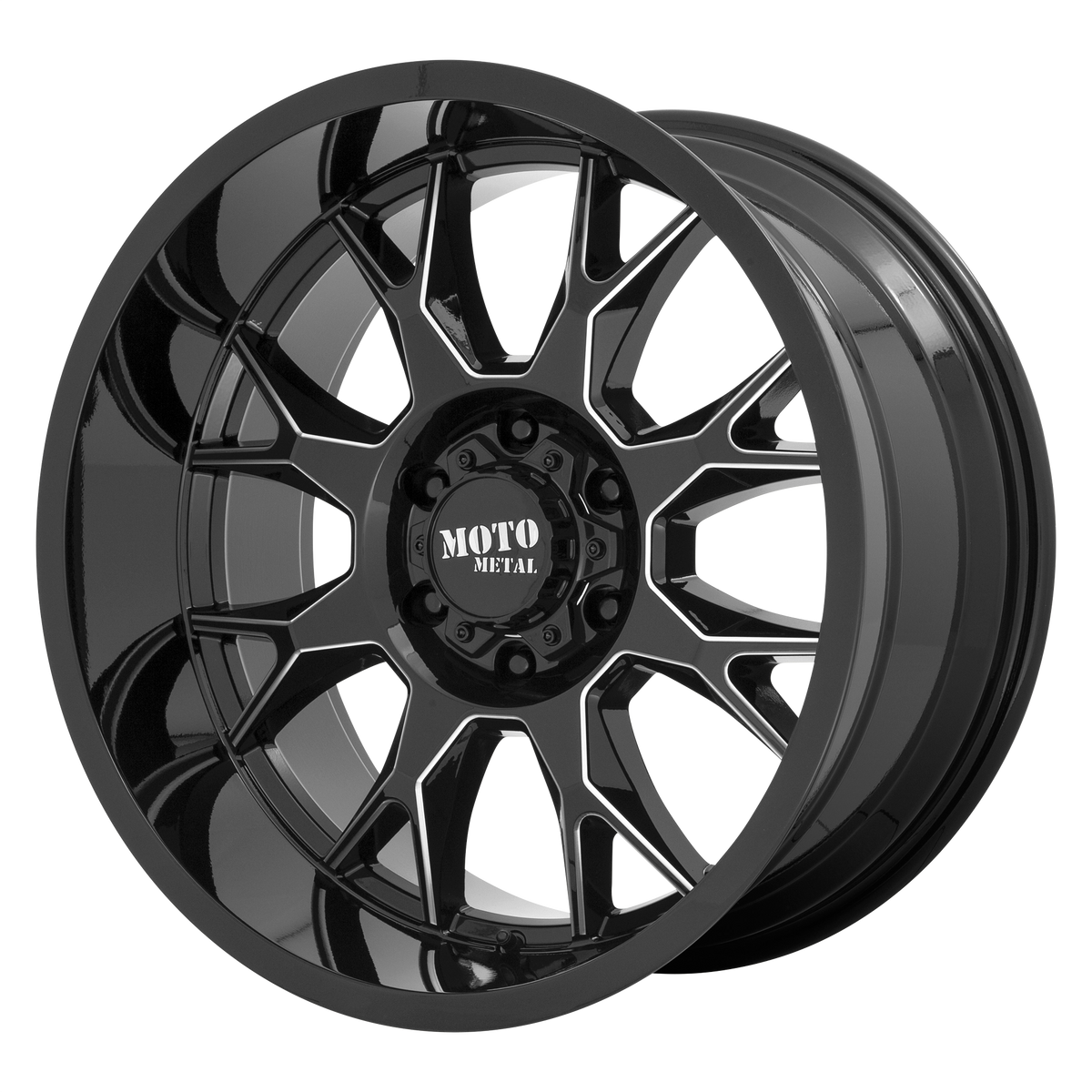 Moto Metal MO806 GLOSS BLACK MILLED