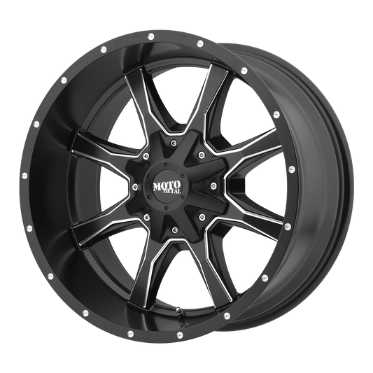 Moto Metal MO970 SEMI GLOSS BLACK MILLED