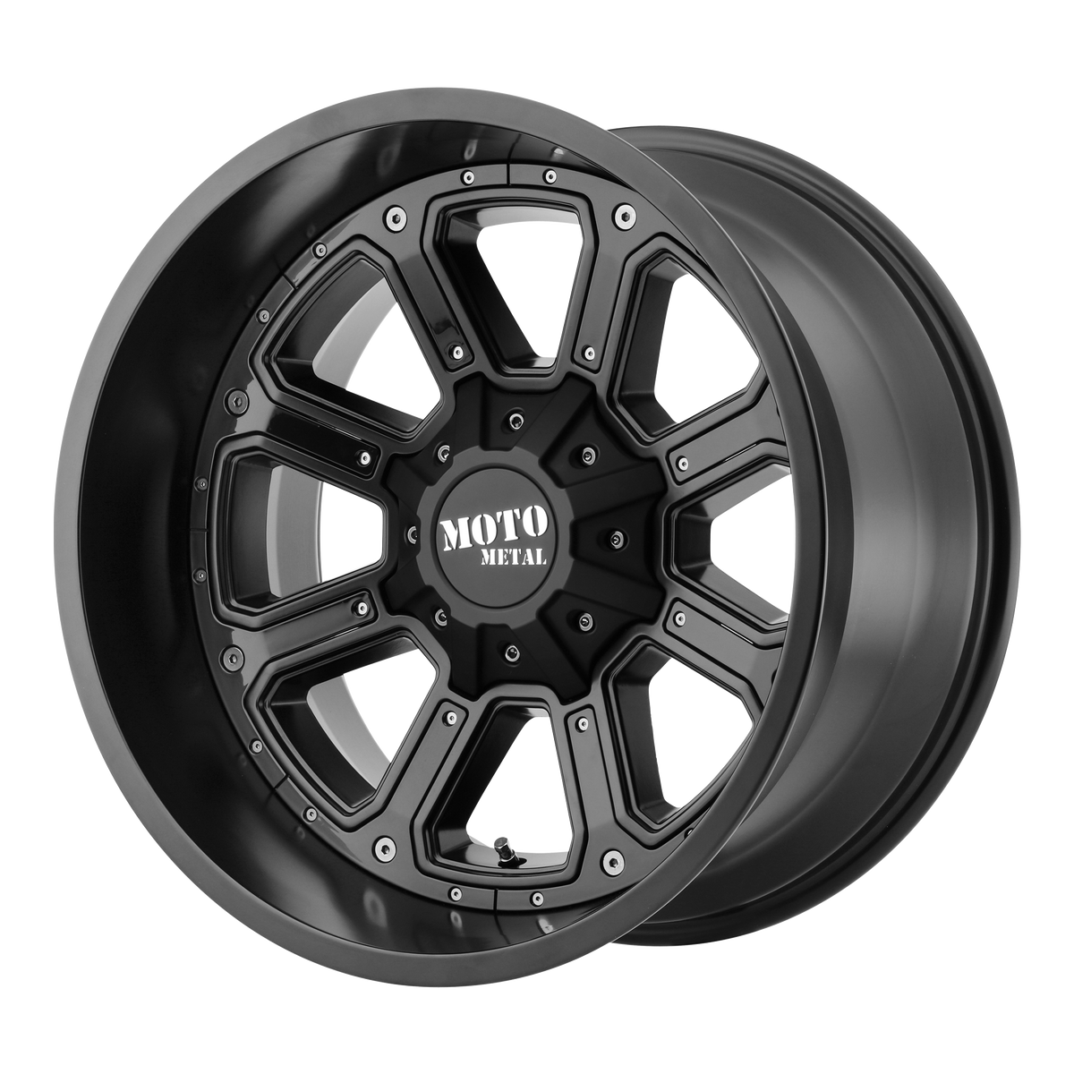 Moto Metal MO984 SHIFT MATTE BLACK W/ G-BLK INSERTS
