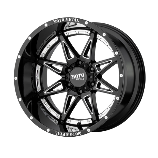 Moto Metal MO993 HYDRA GLOSS BLACK MILLED