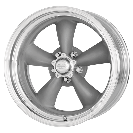 American Racing Vintage VN215 CLASSIC TORQ THRUST II MAG GRAY W/ MACHINED LIP