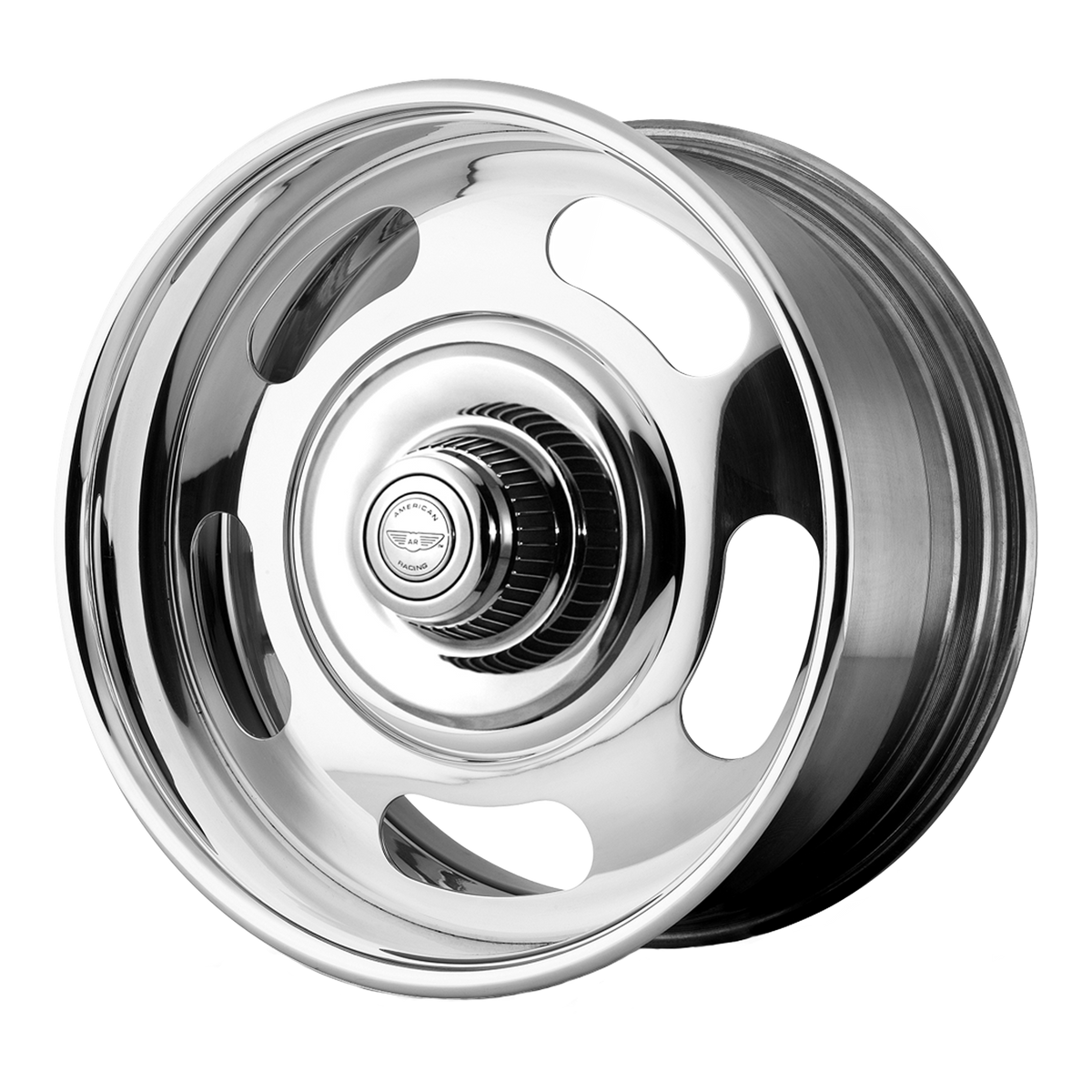 American Racing Vintage VN327 RALLY TWO-PIECE CHROME CENTER W/ POLISHED RIM