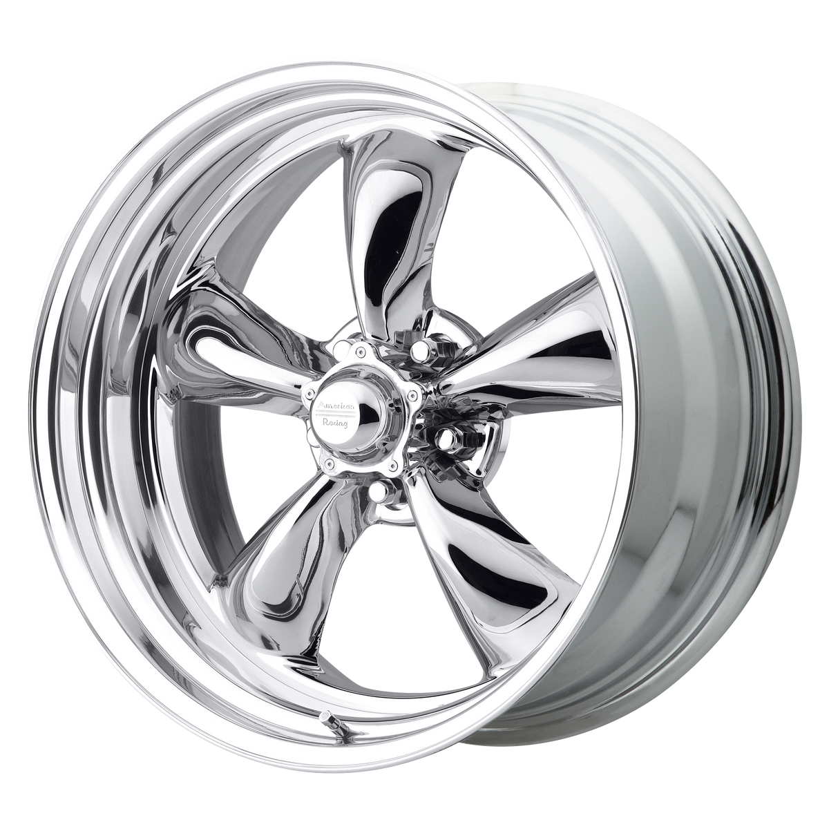 American Racing Vintage VN405 TORQ THRUST II CUSTOM TWO-PIECE CHROME W/ POLISHED BARREL