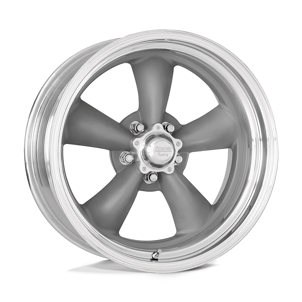 American Racing Vintage VN205 CLASSIC TORQ THRUST II — Fitment group 2 — TORQ THRUST GRAY POLISHED LIP
